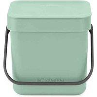 Brabantia Sort & Go Waste Bin 3L - Jade Green, Green