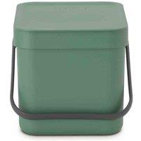 Brabantia Sort & Go Waste Bin 6L - Fir Green, Green
