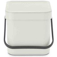 Brabantia Sort & Go Waste Bin 6L - Light Grey, Grey