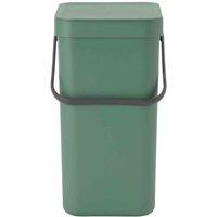 Brabantia Sort & Go Waste Bin 12L - Fir Green, Green