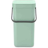 Brabantia Sort & Go Waste Bin 12L - Jade Green, Green