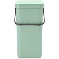Brabantia Sort & Go Waste Bin 16L - Jade Green, Green