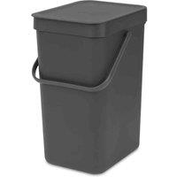 Brabantia Sort & Go Waste Bin 12L - Grey, Grey