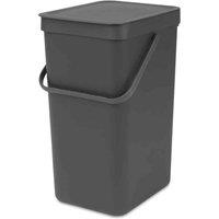 Brabantia Sort & Go Waste Bin 16L - Grey, Grey