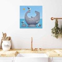 The Art Group Ailsa Black (Born To Fish) 40x40cm Wall Art, Multi