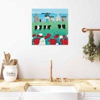 The Art Group Ailsa Black (The Clachan) 40x40cm Wall Art, Multi