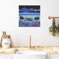The Art Group Ailsa Black (Contemplation) 40x40cm Wall Art, Multi