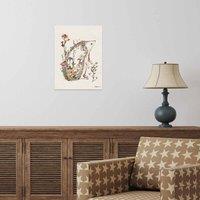 The Art Group Helen Ahpornsiri (Cottage Garden Hedgehog) 30x40cm Wall Art, Multi