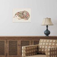 The Art Group Helen Ahpornsiri (Happy Hedgehog) 30x40cm Wall Art, Multi