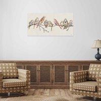 The Art Group Helen Ahpornsiri (Wildflower Sparrows) 50x100cm Wall Art, Multi