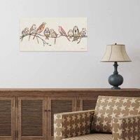 The Art Group Helen Ahpornsiri (Wildflower Sparrows) 60x30cm Wall Art, Multi