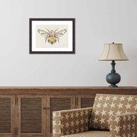 The Art Group Helen Ahpornsiri (Buttercup Bumblebee) 30x40cm Wall Art, Multi