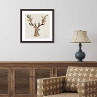 The Art Group Helen Ahpornsiri (Forest Stag) 40x40cm Wall Art, Multi