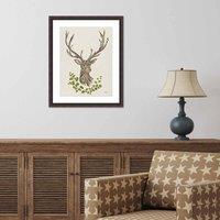 The Art Group Helen Ahpornsiri (Autumn Stag) 40x50cm Wall Art, Multi