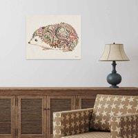 The Art Group Helen Ahpornsiri (Happy Hedgehog) 40x50cm Wall Art, Multi