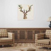 The Art Group Helen Ahpornsiri (Forest Stag) 60x60cm Wall Art, Multi