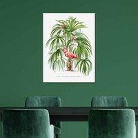 The Art Group Summer Thornton (Flamingo Palm) 60x80cm Wall Art, Multi
