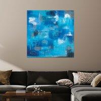 The Art Group Soozy Barker (Tropical Lagoon) 85x85cm Wall Art