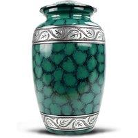 Sterling Ventures Decorative Green Clouded Jar, Green