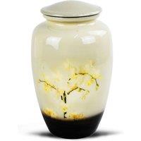 Sterling Ventures Decorative Peaceful Orchid Jar, Cream