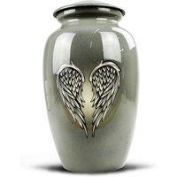 Sterling Ventures Decorative Heavenly Angel Jar, Grey