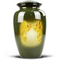 Sterling Ventures Decorative Gold Angel Wings Jar, Grey