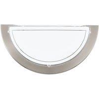 Eglo Matte Nickel Wall Light, Silver