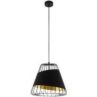 Eglo Black Gold Pendant Light, Black