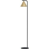 Eglo Brushed Brass Floor Lamp, Black