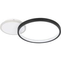 Eglo LED Modern Flush Light, Black
