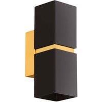 Eglo LED Cube-shape Wall Light, Black