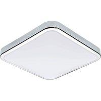 Eglo LED Square Bathroom Light, White