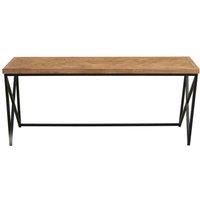 Interiors by PH Coffee Table With Black Iron Frame, Brown