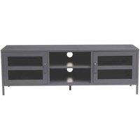 Interiors by PH Acier Two Door Grey Media Unit, Grey