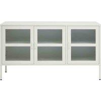 Interiors by PH Acier Three Door White Sideboard, White