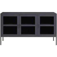 Interiors by PH Acier Three Door Grey Sideboard, Grey