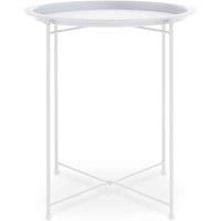 Interiors by PH Acero Round White Side Table, White