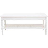 Interiors by PH Heritage Pine Wood Ivory Coffee Table, White