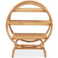 Interiors by PH Rattan Three Tier Shelf Unit, Brown