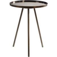 Interiors by PH Side Table With Black Finish Legs, Black