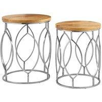 Interiors by PH Set Of 2 Side Tables, Brown