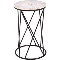 Interiors by PH Cross Design Round Side Table, Black