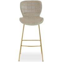 Interiors by PH Mink Velvet Bar Chair, Cream