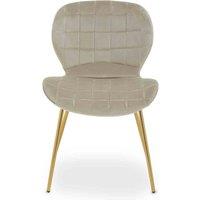 Interiors by PH Mink Velvet Dining Chair, Cream