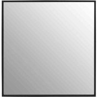 Interiors by PH Matt Black Large Square Wall Mirror, Black