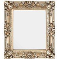 Interiors by PH Champagne Finish Square Ornate Wall Mirror, Gold