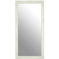 Interiors by PH Andrey White Brushed Gold Finish Wall Mirror, White
