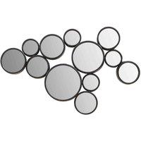 Interiors by PH Persephone Black Finish Wall Mirror, Black