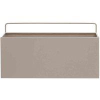 Interiors by PH Asher Small Grey Wall Plant Box, Brown