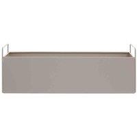 Interiors by PH Asher Large Grey Wall Plant Box, Brown